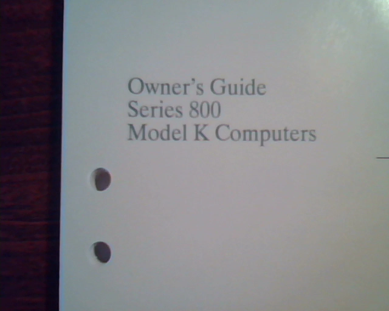 HP Owner's Guide Series 800 Model K Computer HP 9000 PA-RISC Manual - image 3