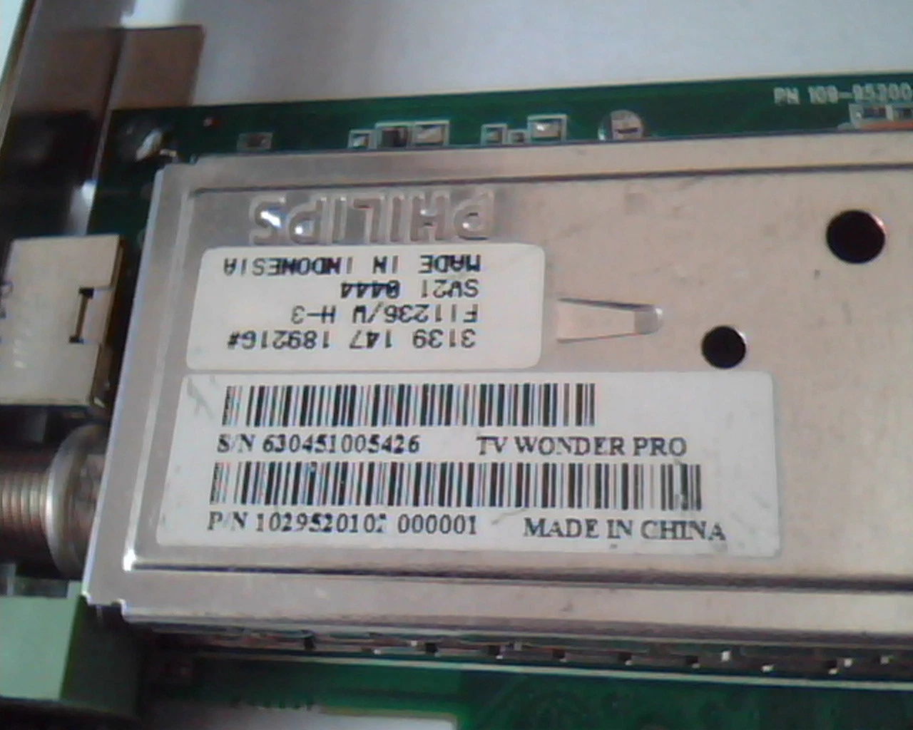 PCI Video card ATI 109-95200-01 TV Wonder Pro 1029520102 Conexant 3D4CF4TB - image 3