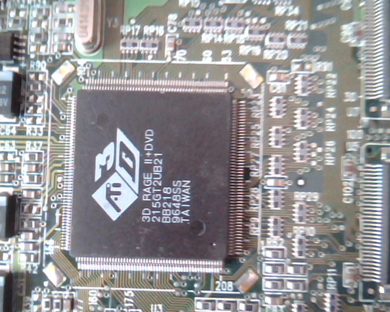PCI Video card ATI 109-37100-00 MACH64-VR 113-37101-127 3D Rage II+DVD DVI Video - image 2