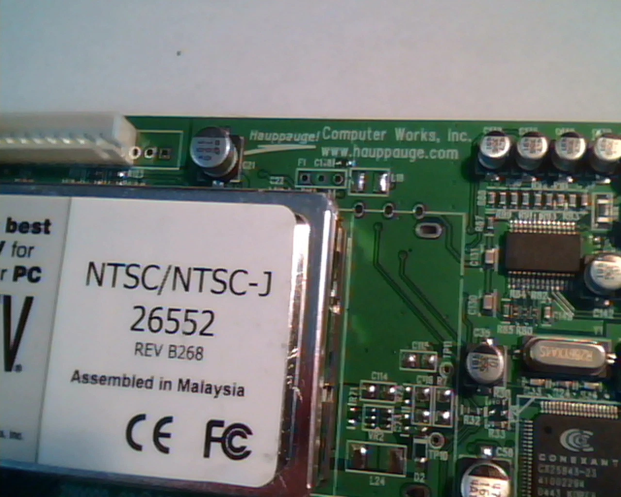PCI Video card WinTV NTSC/NTSC-J 26552 Rev B268 260000-02 452 5187-7619 Conexant - image 2