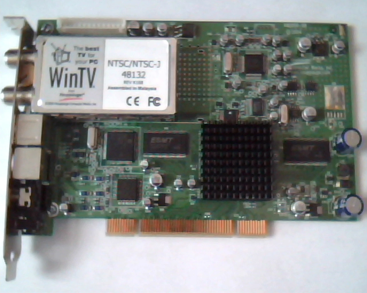 PCI Video card WinTV NTSC/NTSC-J 48132 Rev K168 Hauppauge 480000-08 HannStar Vid