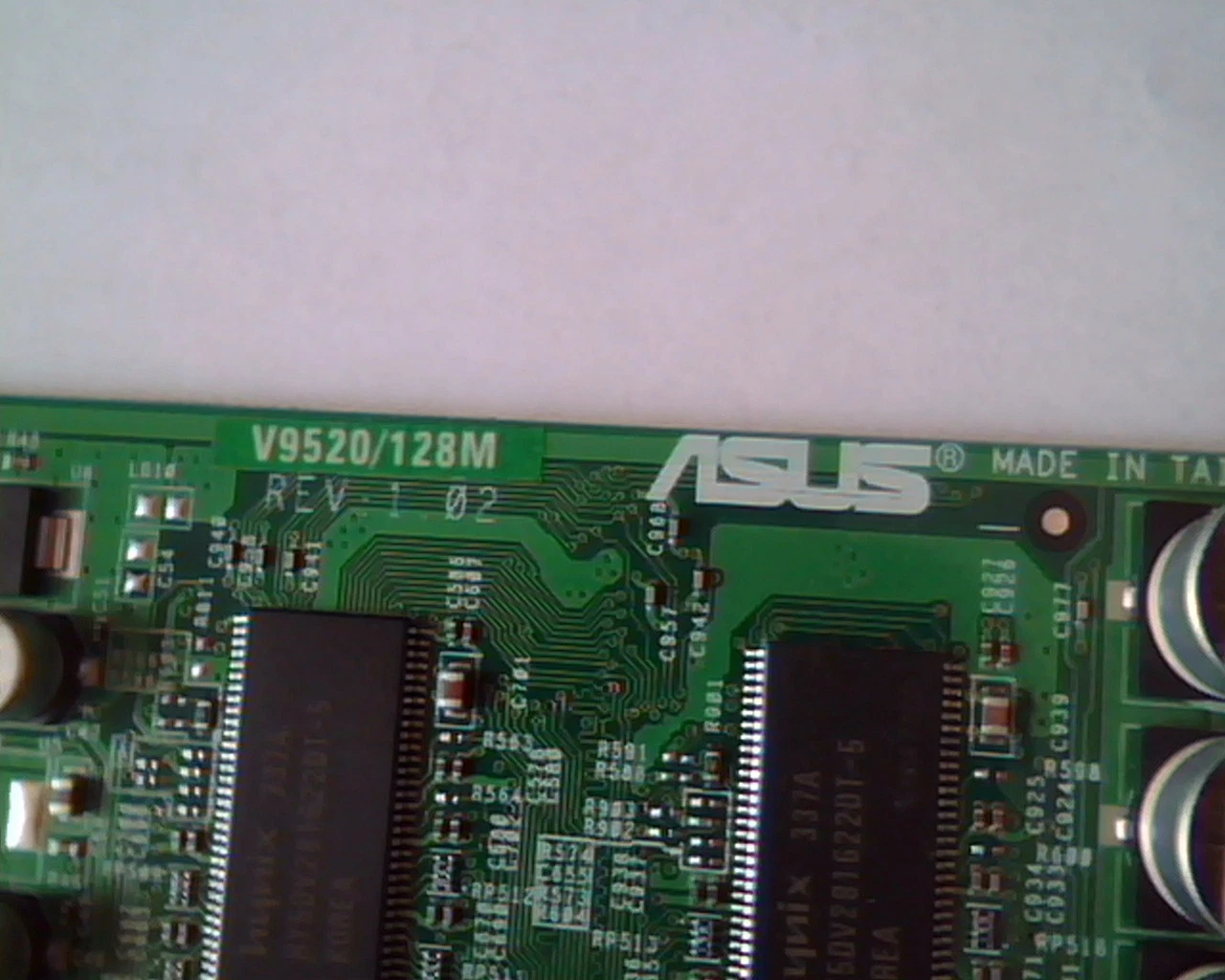AGP card ASUS V9520 128M 1.02-A01 VGA DVI TV G391352 - image 2