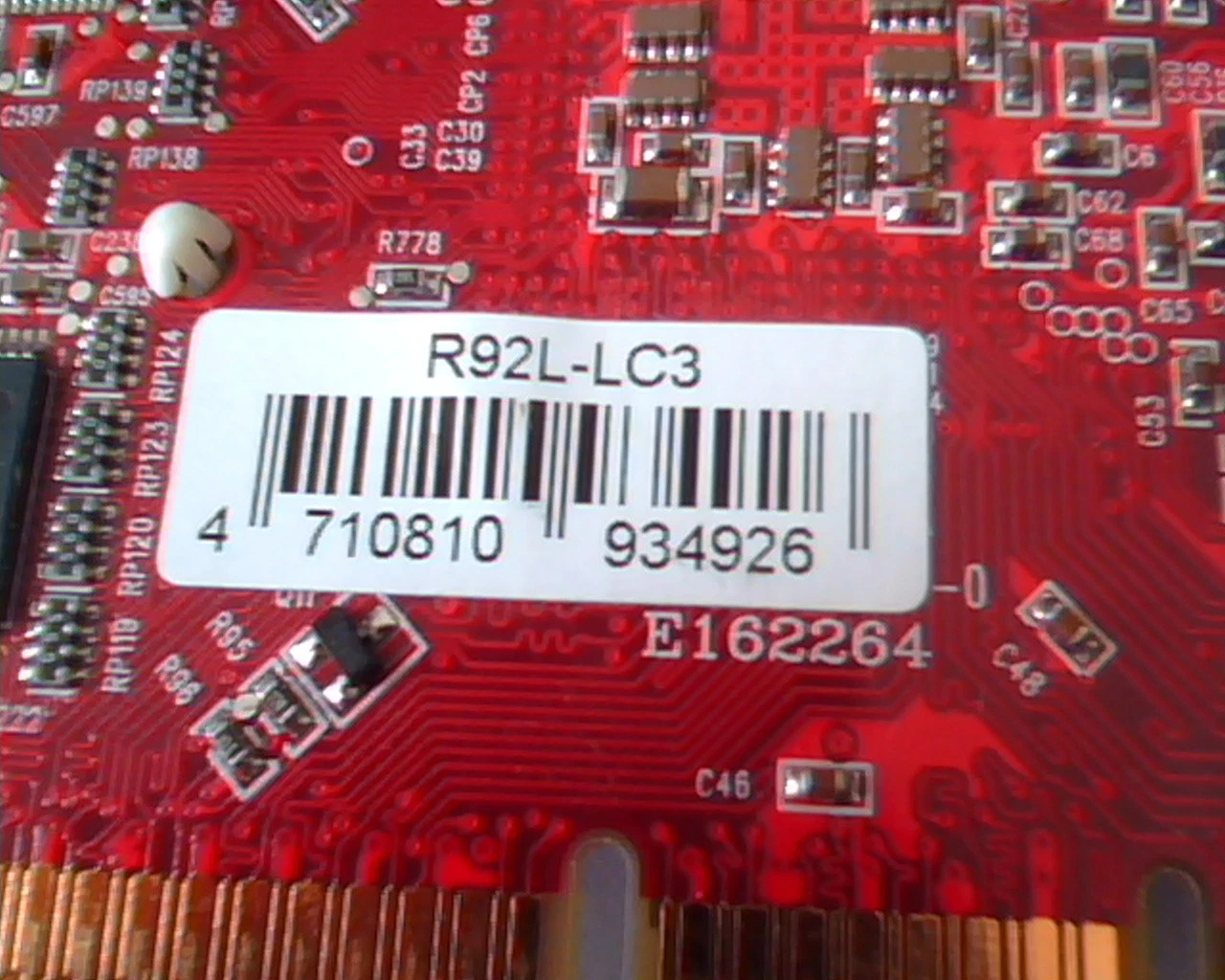 AGP card R92LE Ver1.2 128MB R92L-LC3 ATI DVI VGA S-Vid out E162264 - image 3