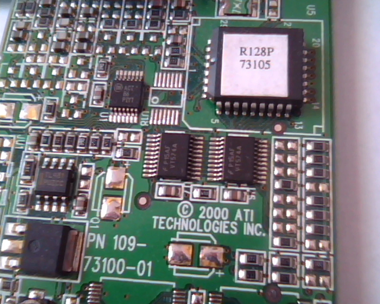 AGP card ATI 109-73100-01 R128P 5065-4288 P1650-69501 Rage 128 Pro VGA - image 2
