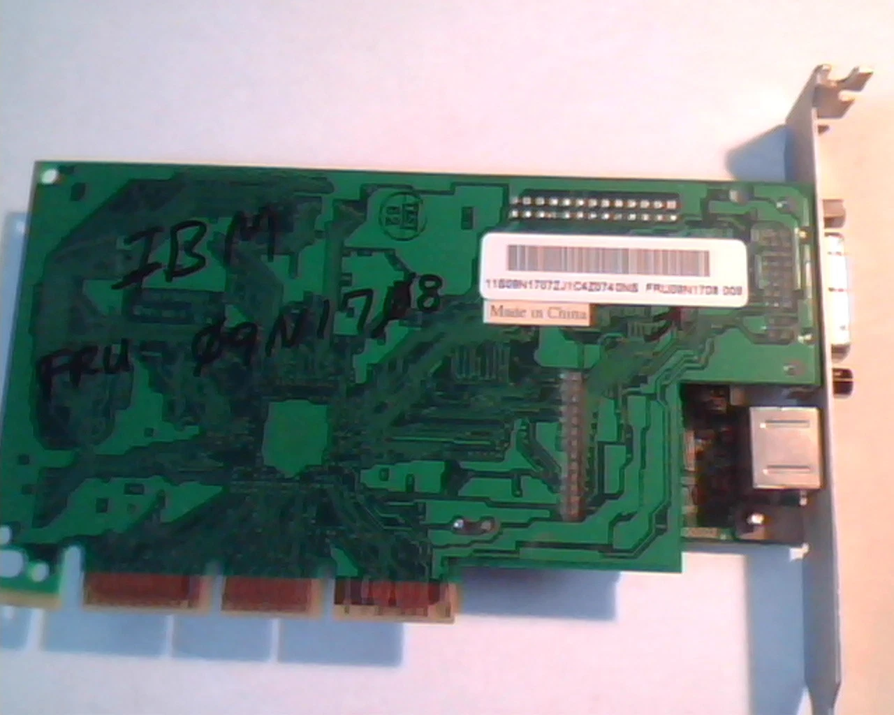 AGP card Number Nine 01-868602-00 Rev 00 M64 4Mx16/2MX32 SDRAM DVI TV 09N1708 - image 4