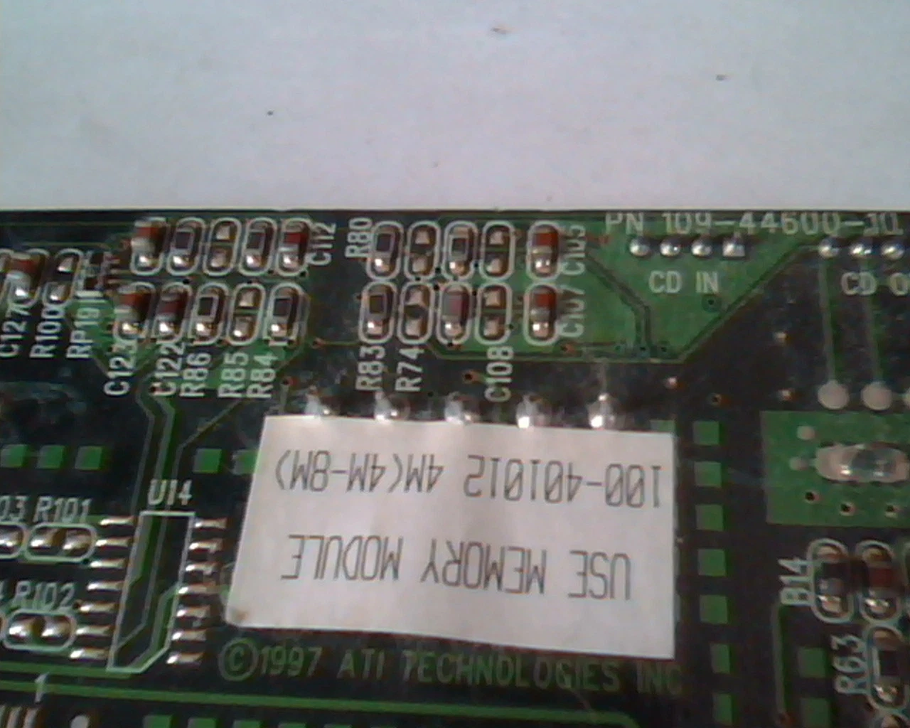 AGP card ATI 109-44600-10 AIW Pro 100-401012 4M 3D Rage 2X Ver 2.0 VGA A/V CATV - image 5