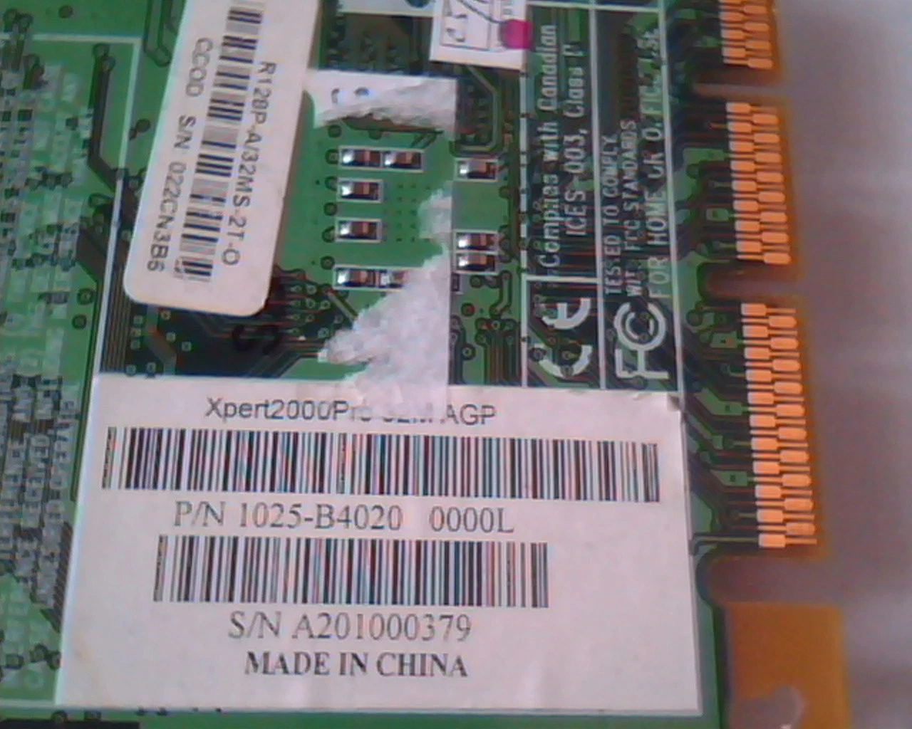 AGP card ATI 109-65700-20 R128P 65707 VGA Xpert2000Pro 32M 1025-B4020 Rage 128 - image 5