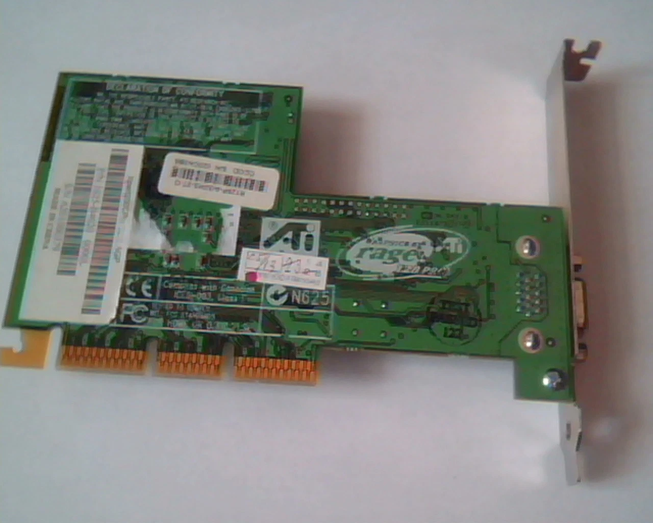 AGP card ATI 109-65700-20 R128P 65707 VGA Xpert2000Pro 32M 1025-B4020 Rage 128 - image 6