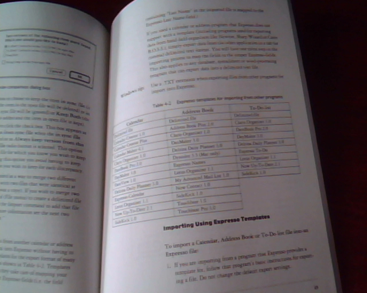 Expresso Reference Manual - Calendar and Address Book Berkeley systems - image 3