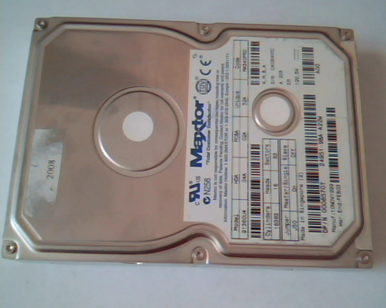 Hard Drive Disk IDE Maxtor 91360U4 04A 02A 52A MA540PR0 0006570T A00 K,M,B,A