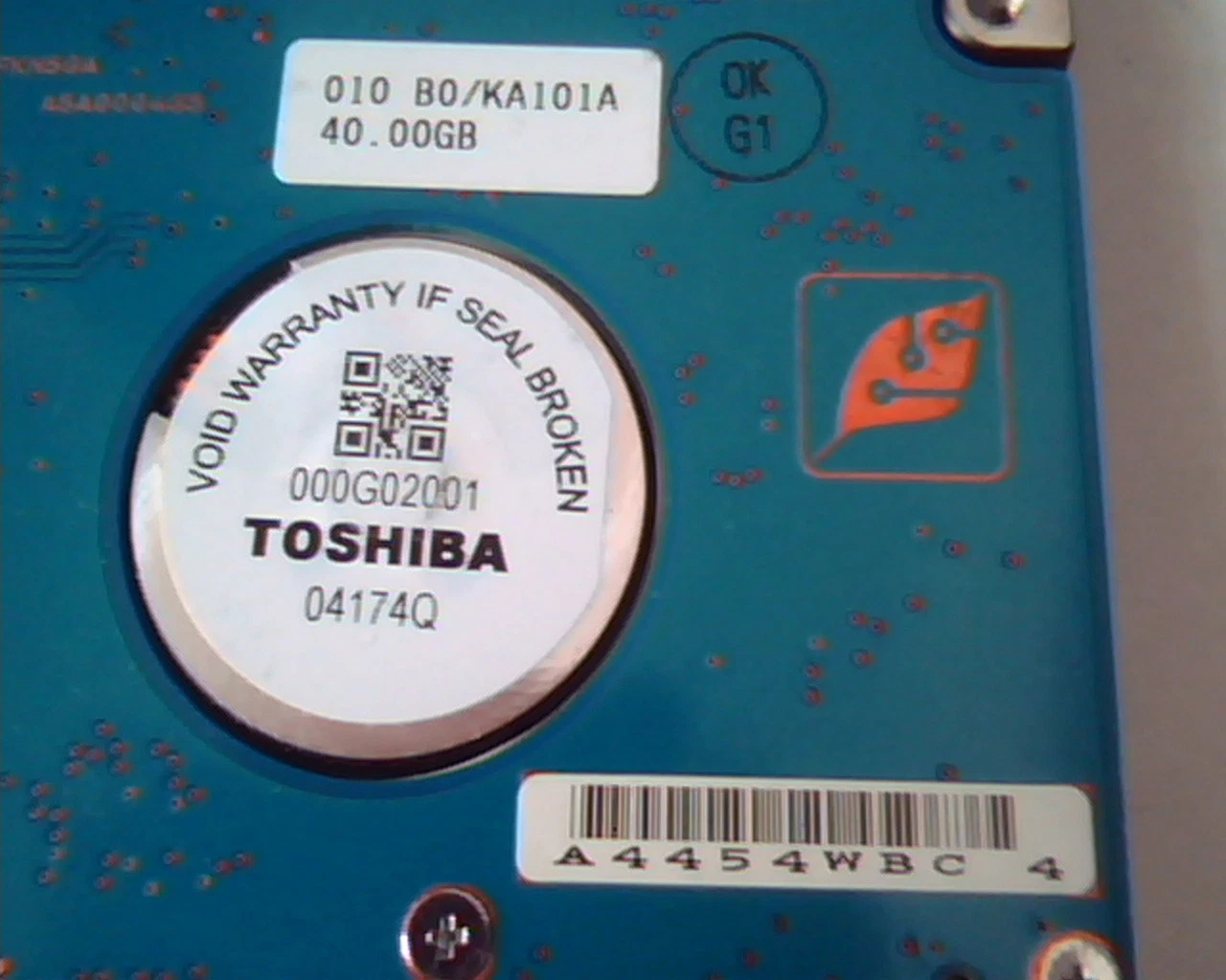 2.5 Hard Disk Drive Toshiba MK4025GAS HDD2190 B 40GB ZE01 T E-H011-02-5168 - image 4