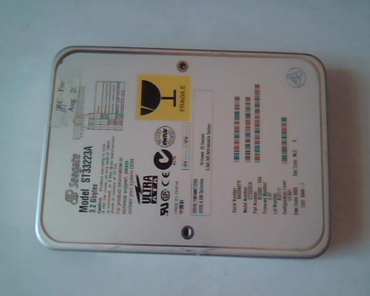 Hard Drive Disk IDE Seagate ST33223A 3.2GB 9L5002-004 3.07 A12111 UCA01