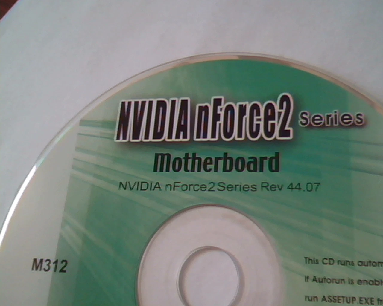 CD ASUS NVIDIA nForce2 Series Motherboard Rev 44.07 M312 ASUSTek - image 2