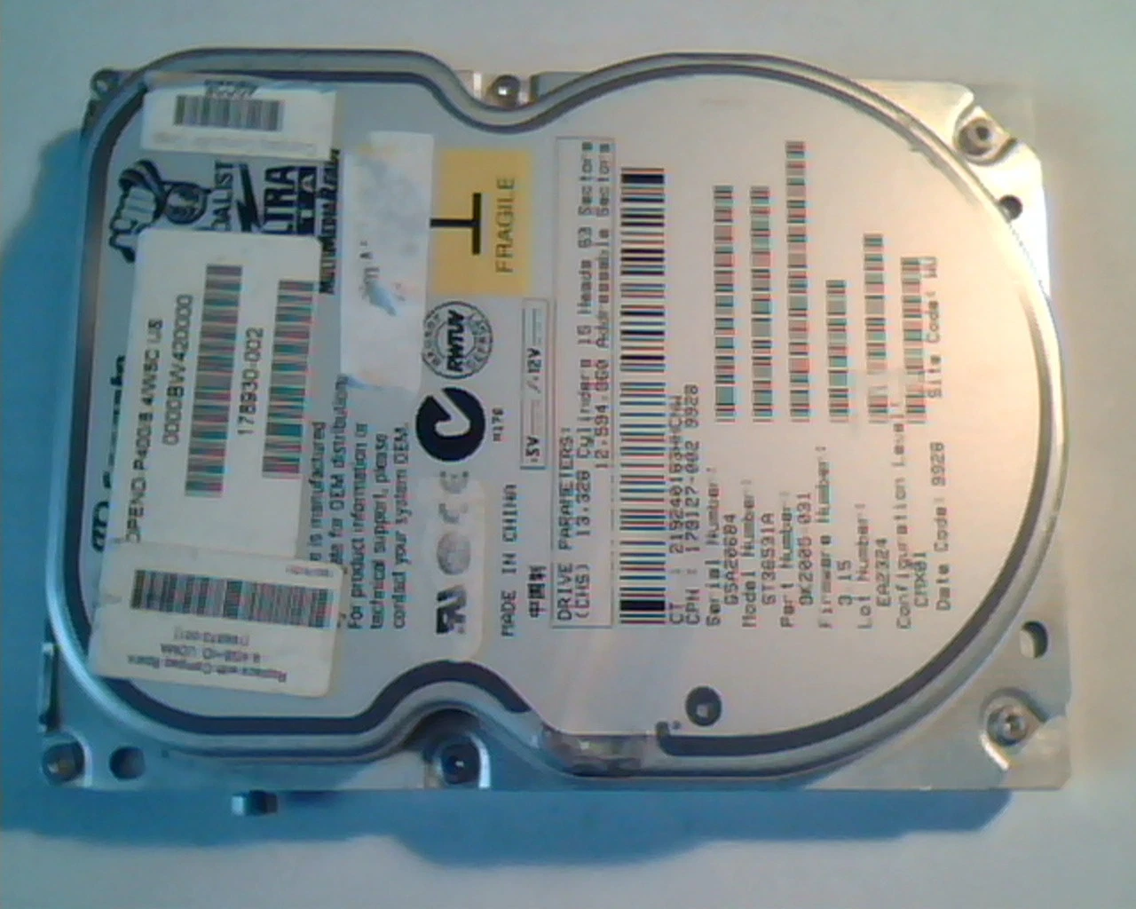 Hard Drive Disk Seagate Medalist ST36531A 9K2005-031 3.15 EA2324 CMX01 WU
