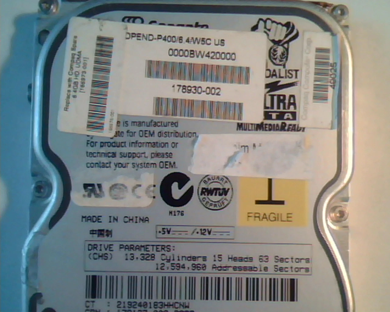 Hard Drive Disk Seagate Medalist ST36531A 9K2005-031 3.15 EA2324 CMX01 WU - image 2
