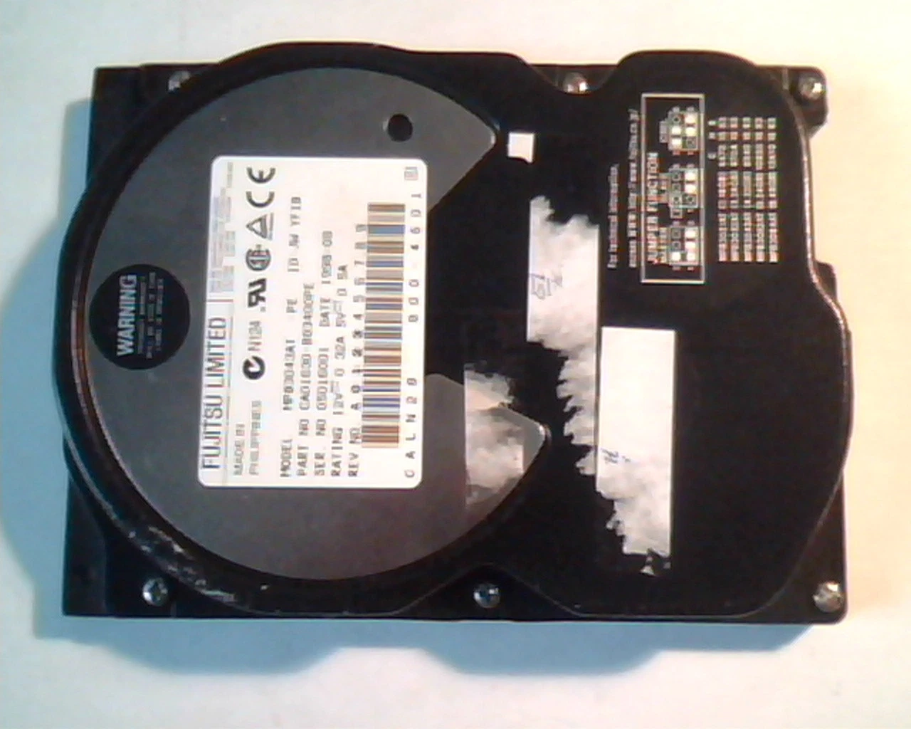 Hard Drive Disk Fujitsu MPB3043AT YFIB CA01630-B83400PE 1998-08 800-4601
