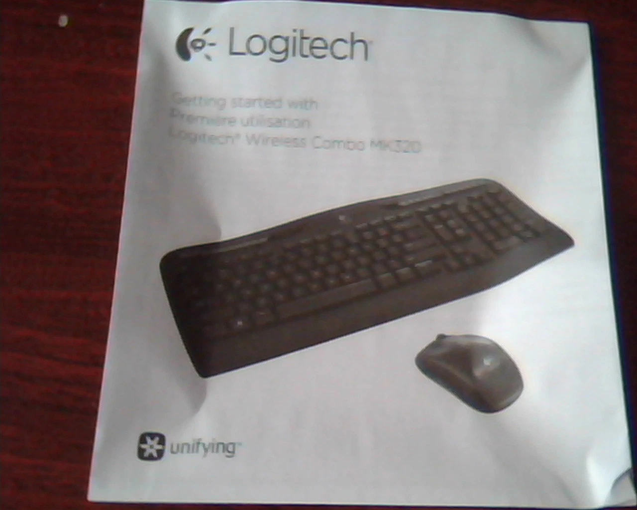 Logitech Keyboard MK320 black Mouse USB Wireless combo - nice condition - image 3