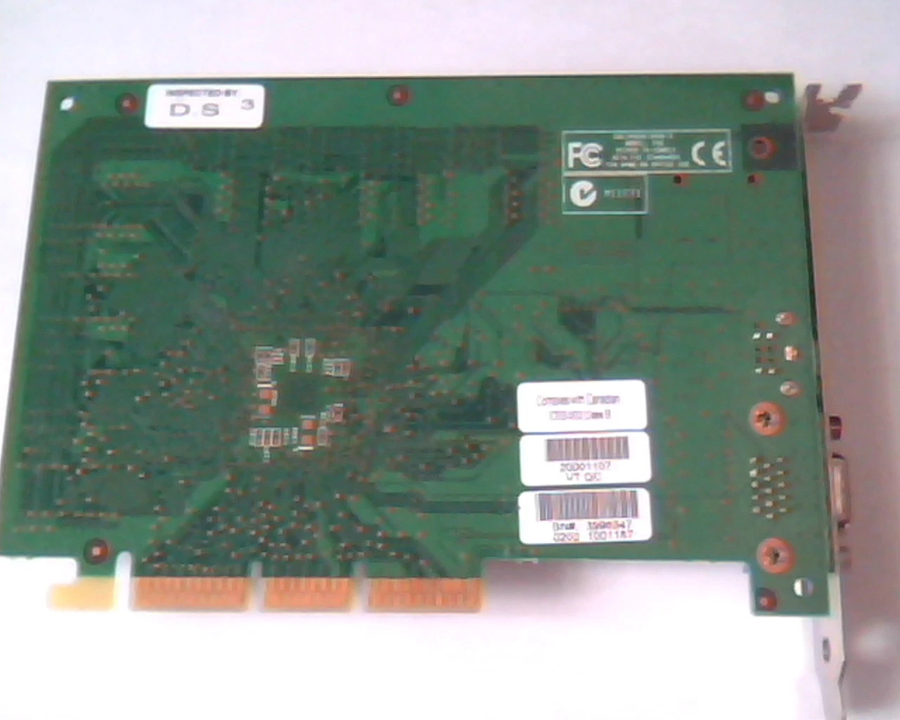 AGP card NV880.0 Rev B 180-P0036-0000-A P36 D.S VGA Video - image 3