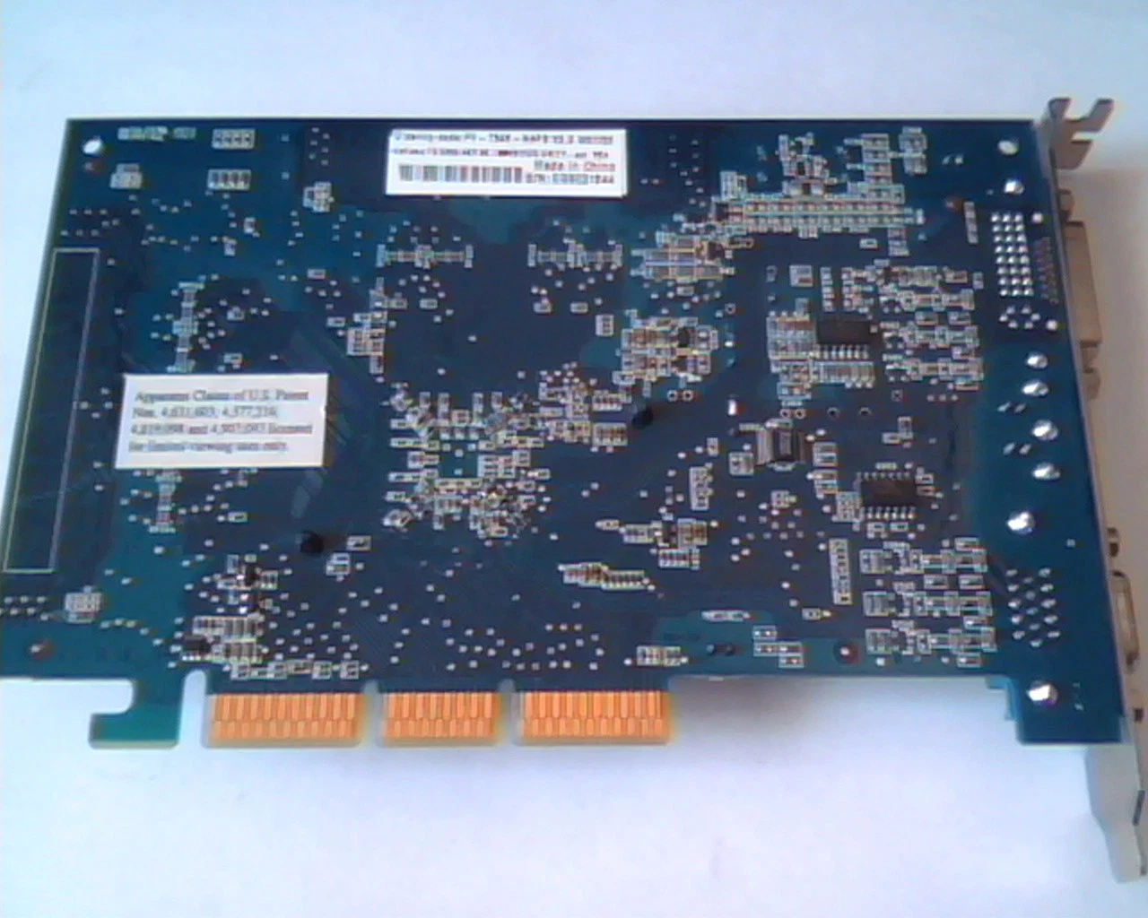 AGP card GeForce FX 5200 NVIDIA 180-10162-0000-A03 8X 128MB V2.3 DVI VGA - image 3