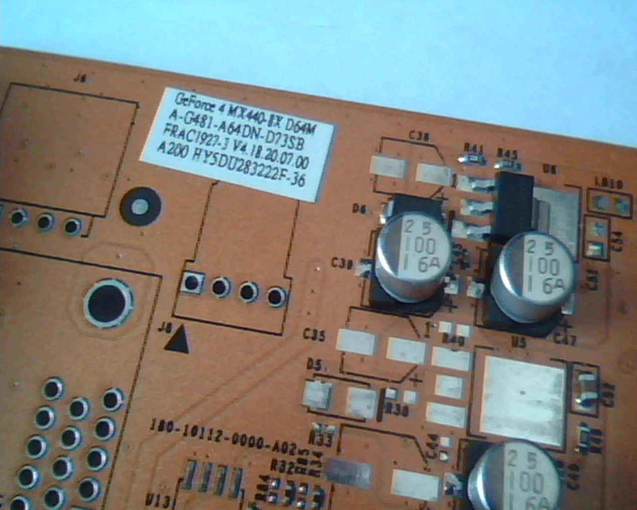 AGP card GeForce 4 MX440-8X D64M KA084/085 A-G481-A64DN-D73SBDVI VGA S-Video - image 2