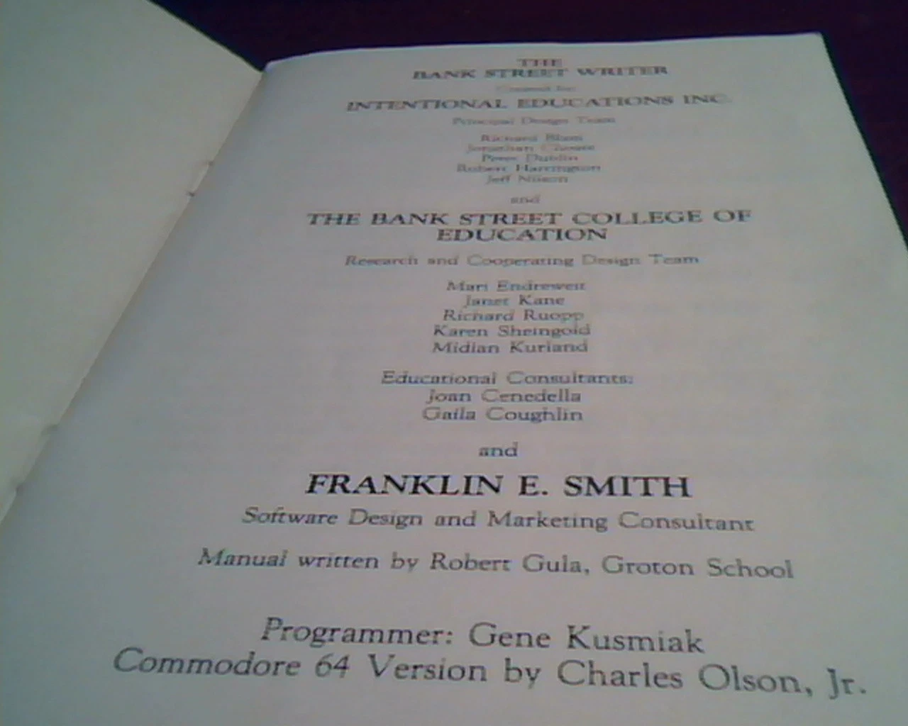 Manual Guide Bank Street Writer for Home Processor Commodore 64 Broderbund - image 5