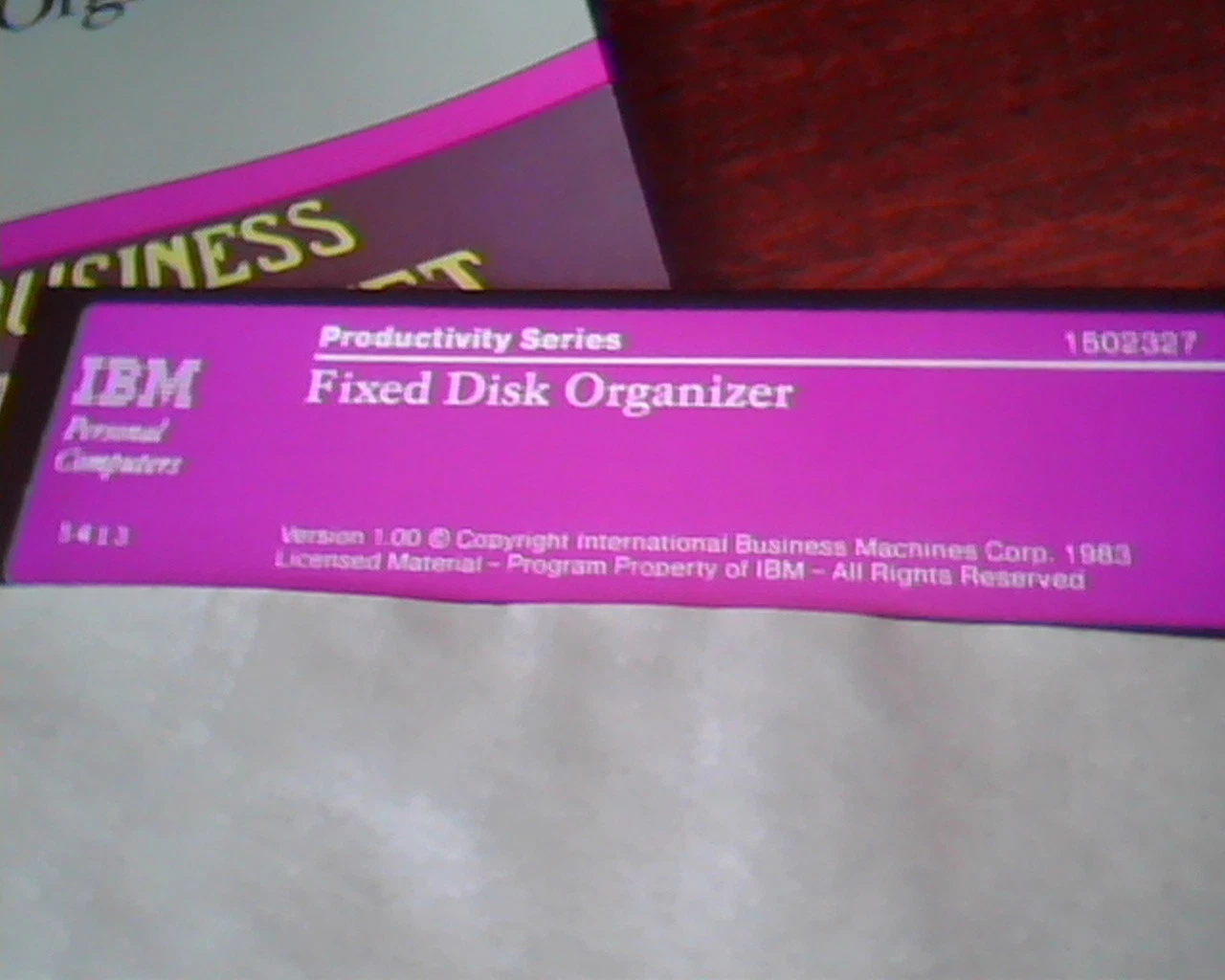 Fixed Disk Organizer IBM - Productivity Series - Floppy + manual - image 6