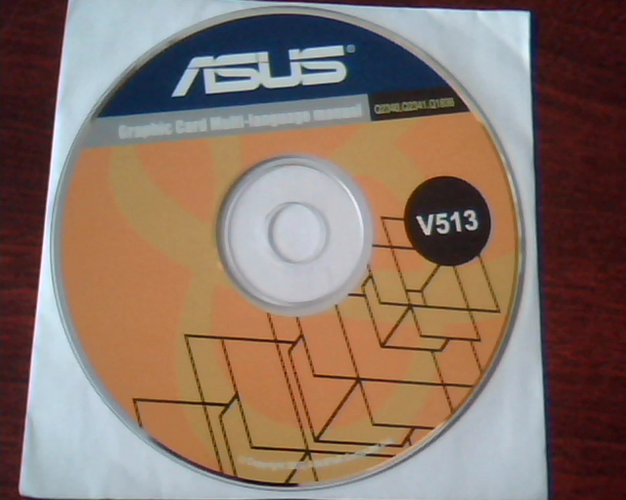 CD ASUS Graphic Card Multi-language manual V513 Q2340 Q2341 Q1836