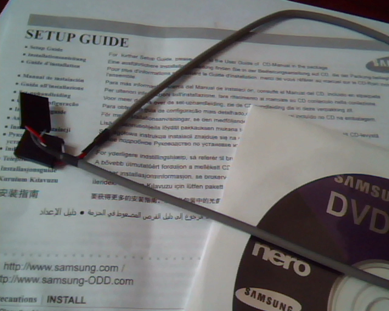 CD Samsung DVD Wrier Nero BG68-01150A Rev 01 User's Manual Guide Cord Express6 - image 3