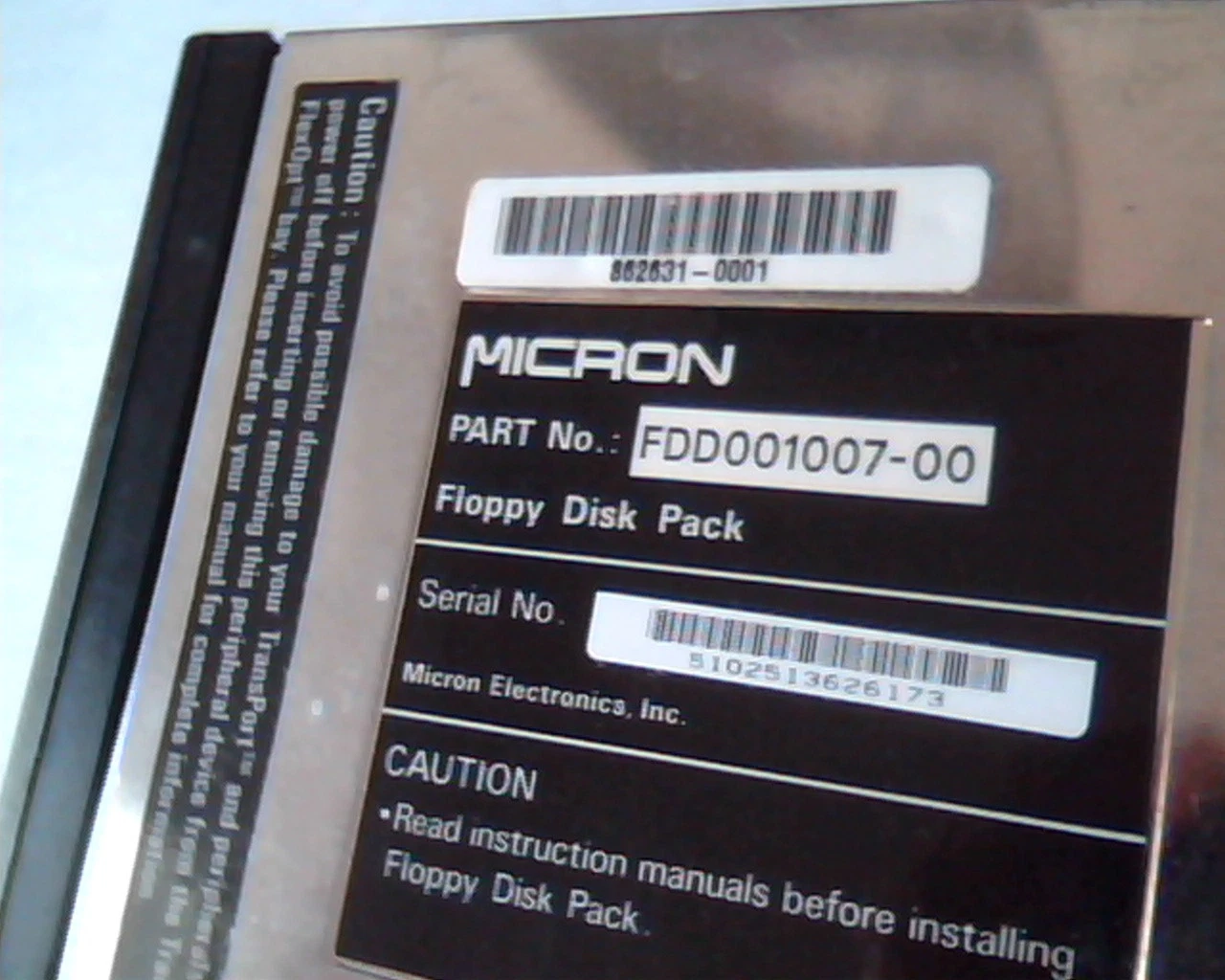 Micron FDD01007-00 Floppy Disk Pack Drive 862631-0001 - image 2