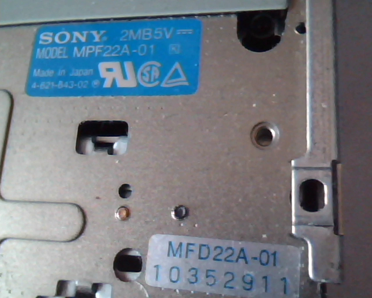 Sony 2MB5V MPF22A-01 PB16 Disk Floppy Drive Powerbook - image 2