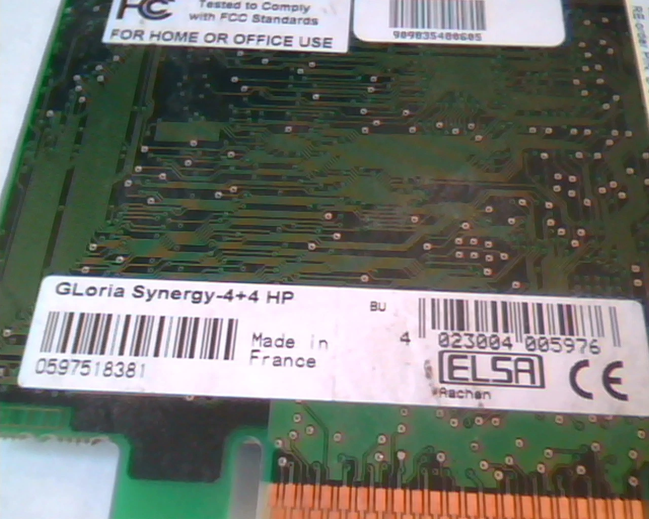 AGP card GLoria Synergy 4+4 HP 5064-6732 D 6478-69501 VGA - image 3