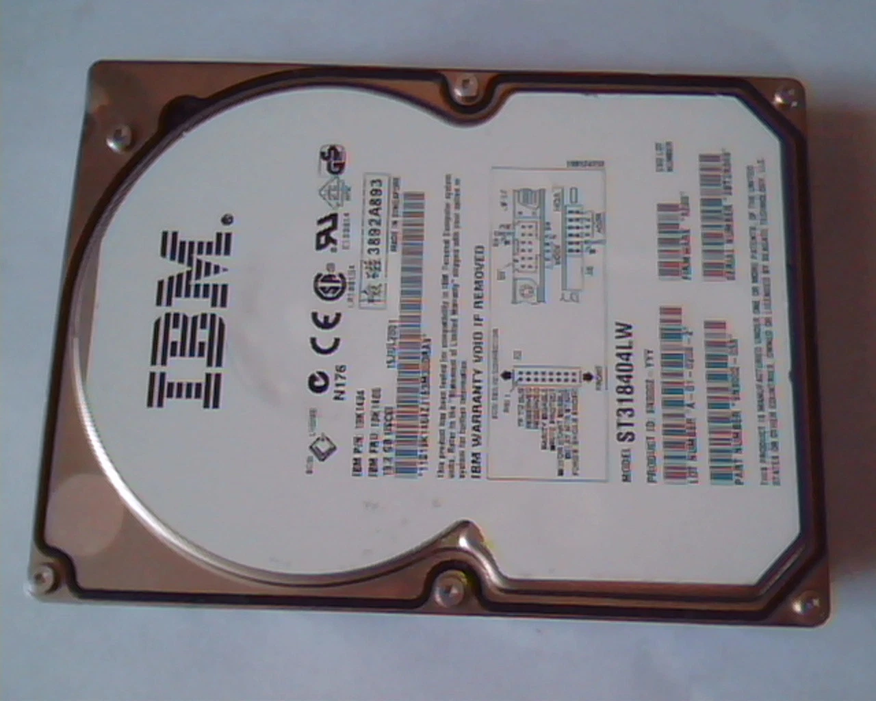 Hard Drive SCSI IBM ST318404LW 19K1484 19K1485 A-01-0203-2 9N9002-033 3283