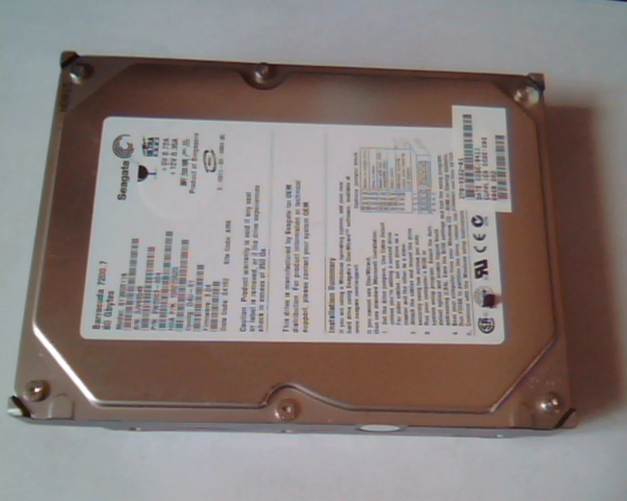 Hard Drive Disk IDE Seagate Barracuda 80GB 9W2003-004 ST380011A 100275523 3.04