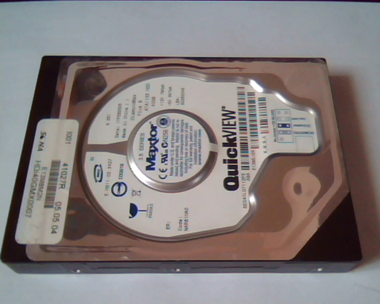 Hard Drive Disk IDE Maxtor QuickView DiamondMax Plus 8 40GB NAR61HA0 80293248