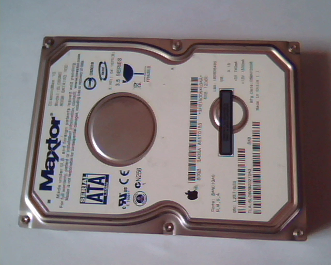 Hard Drive Disk SATA Maxtor DiamondMax 10 6L080M0 80GB SATA150 655-1236C N,M,G,A