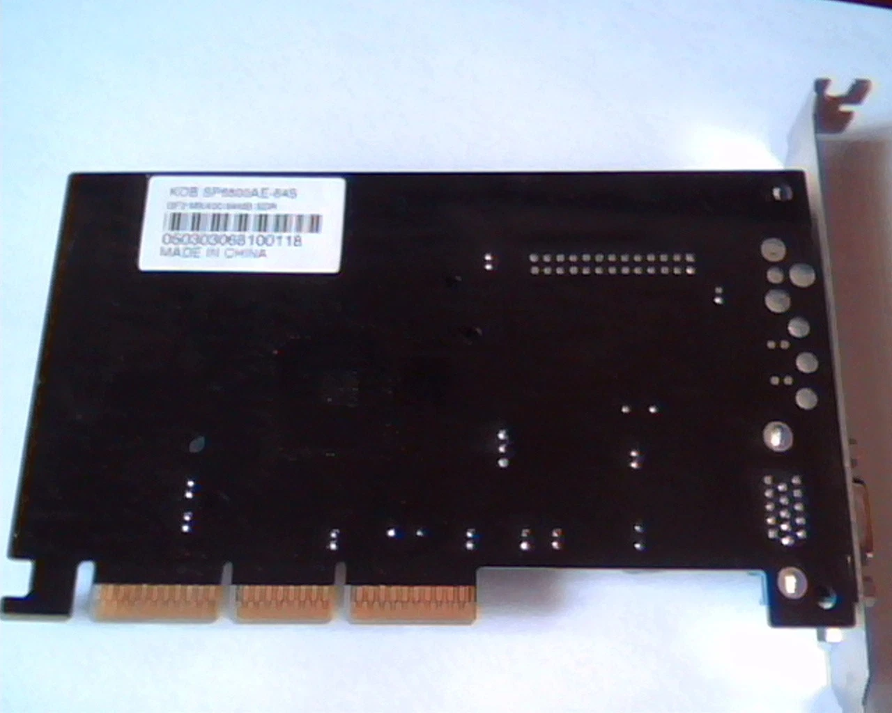 AGP card Nvidia GeForce 2MX 6412 Ver 1.0 400 62MB G03-4013-HG MX400 GF2 SDR VGA - image 5