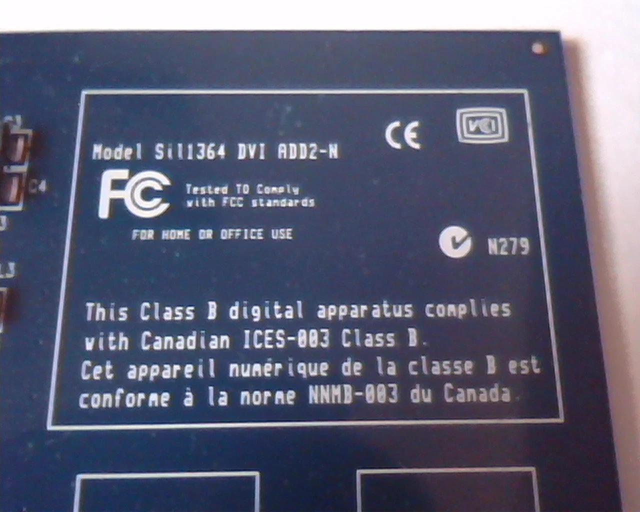 PCI-E express card Silicon Image Sill364 DVIADD2-N Orion ADD2-N Dual Pad x16 DVI - image 3