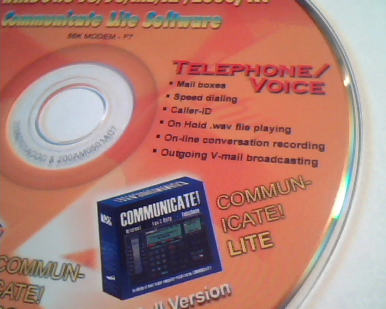 CD Modem Driver CD Communicate Lite Systems Windows 95/98/ME/XP/2000 NT 56K - image 4