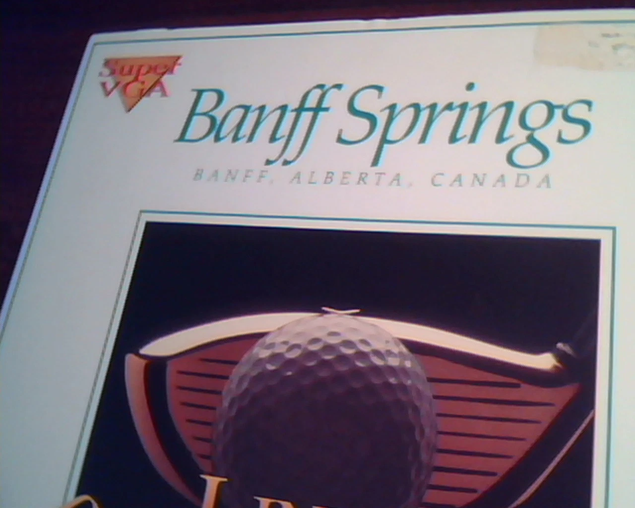 Banff Springs Canada - Links Championship Course Super VGA Golf game program - image 2