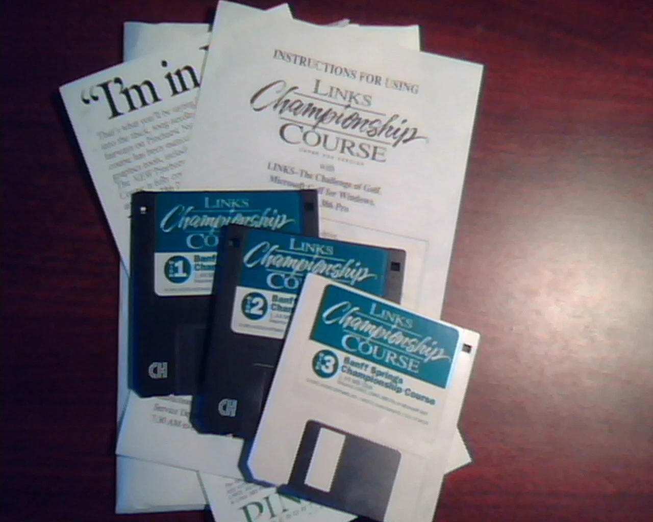 Banff Springs Canada - Links Championship Course Super VGA Golf game program - image 5
