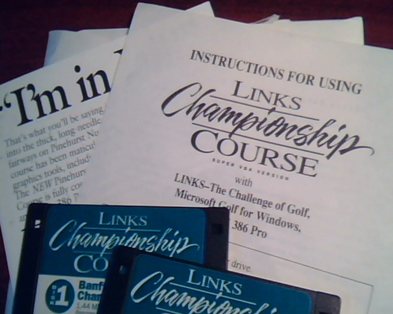 Banff Springs Canada - Links Championship Course Super VGA Golf game program - image 7