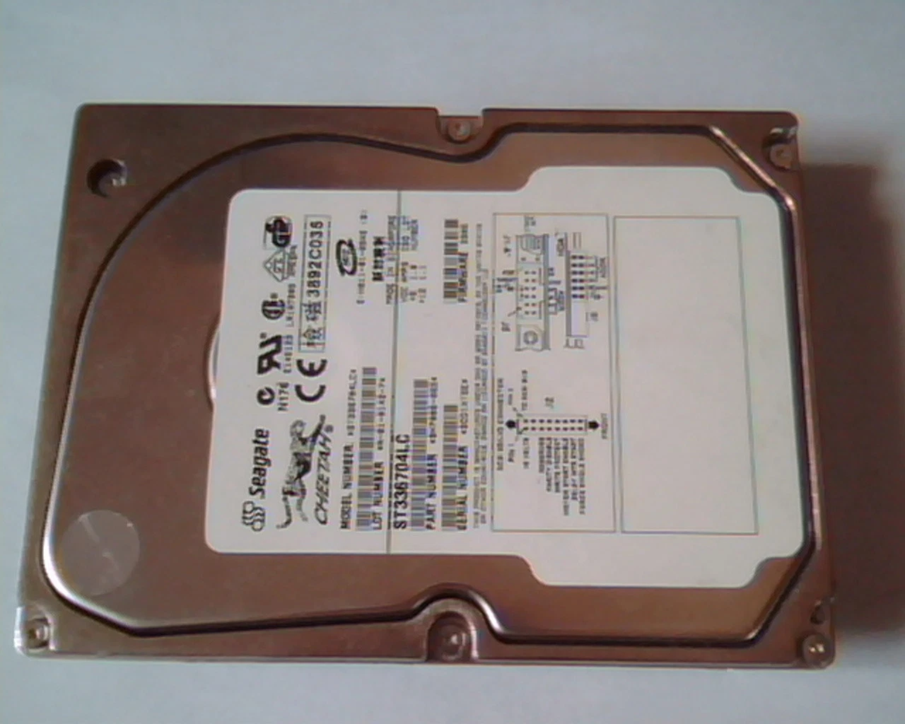 Hard Drive SCSI Seagate Cheetah ST336704LC 9N7006-065 3305 A-01-0142-7 SE/LVD