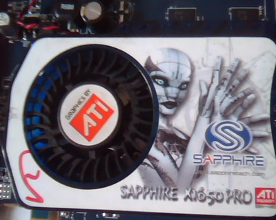PCI-E express card ATI Sapphire X1650 Pro 512M DDR2 109-A67631-00 Dual DVI TV — image 2