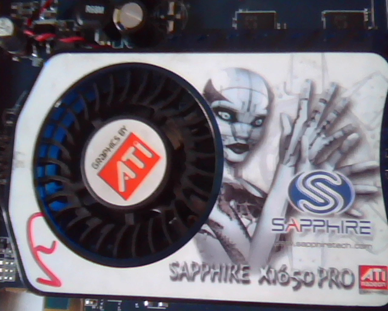 PCI-E express card ATI Sapphire X1650 Pro 512M DDR2 109-A67631-00 Dual DVI TV - image 2