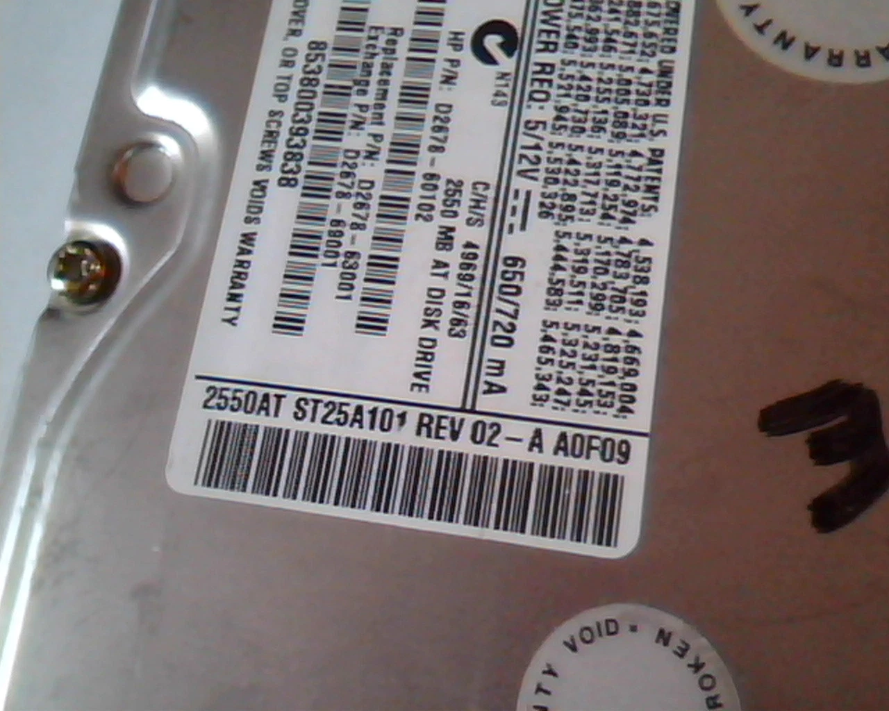 Hard Drive Disk IDE Quantum Fireball ST ST25A101ST32A013 02-C 02-A A0F09 2550AT - image 3