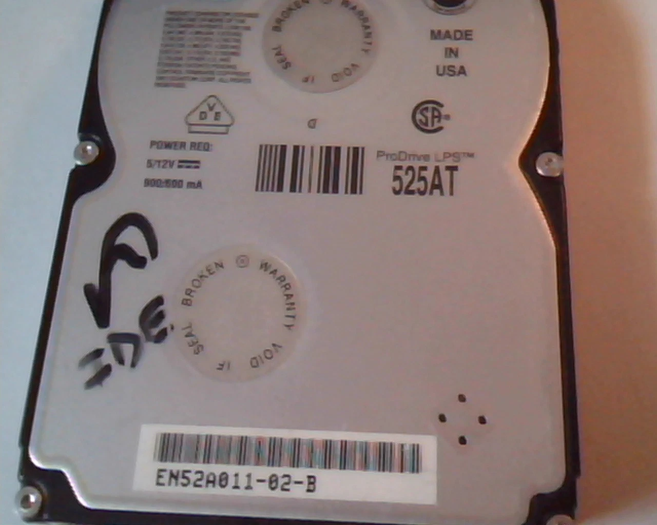 Hard Drive Disk IDE Quantum ProDrive LPS 525AT EN52A011-02-B - image 2