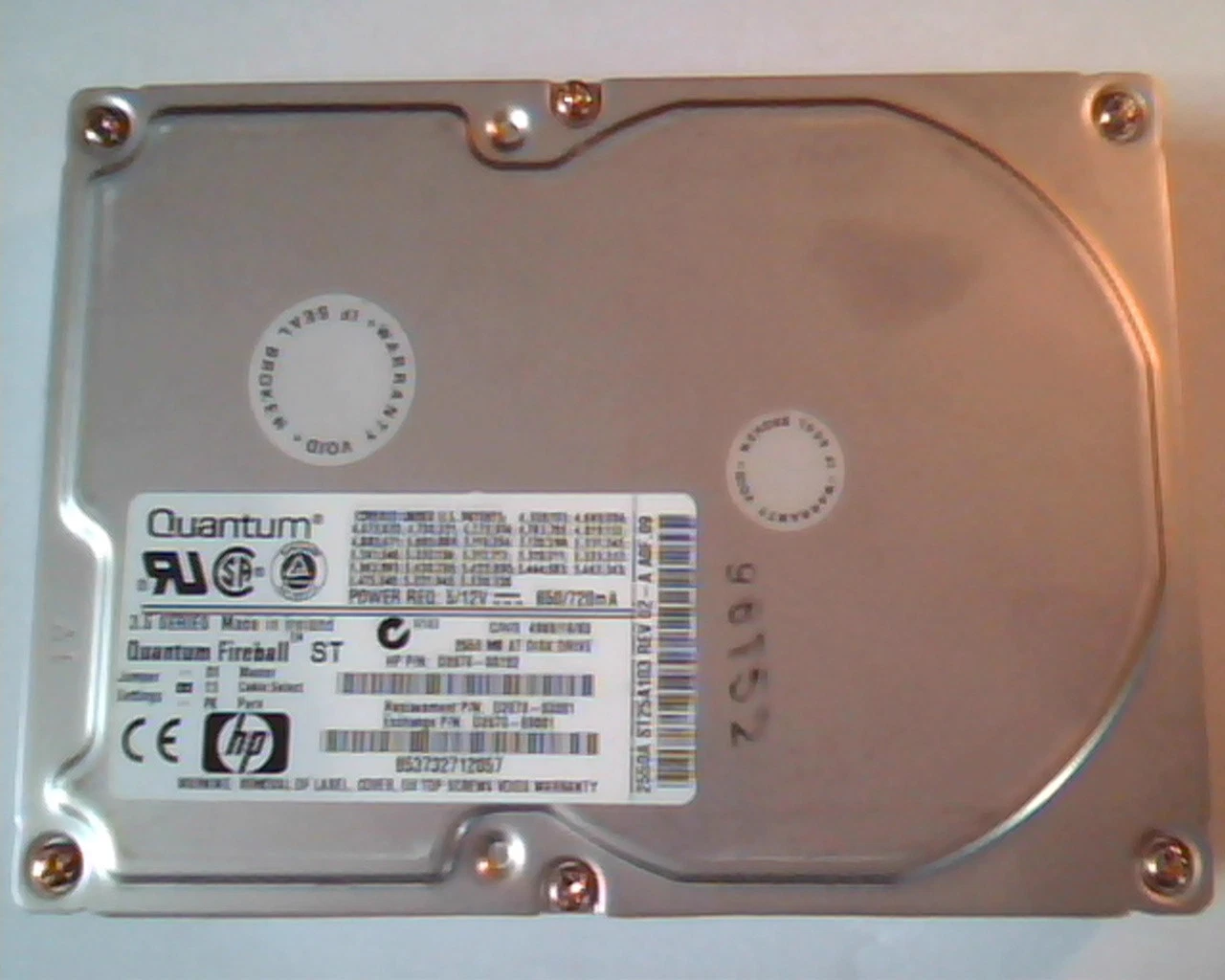 Hard Drive Disk IDE Quantum Fireball ST 2550A ST25A103 Rev 02-A A0F.09