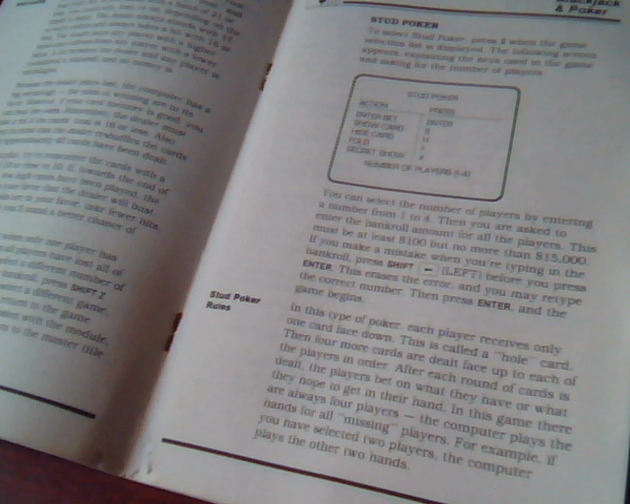 Texas Instruments Blackjack and Poker Cartridge AND Manual Solid State TI - image 5