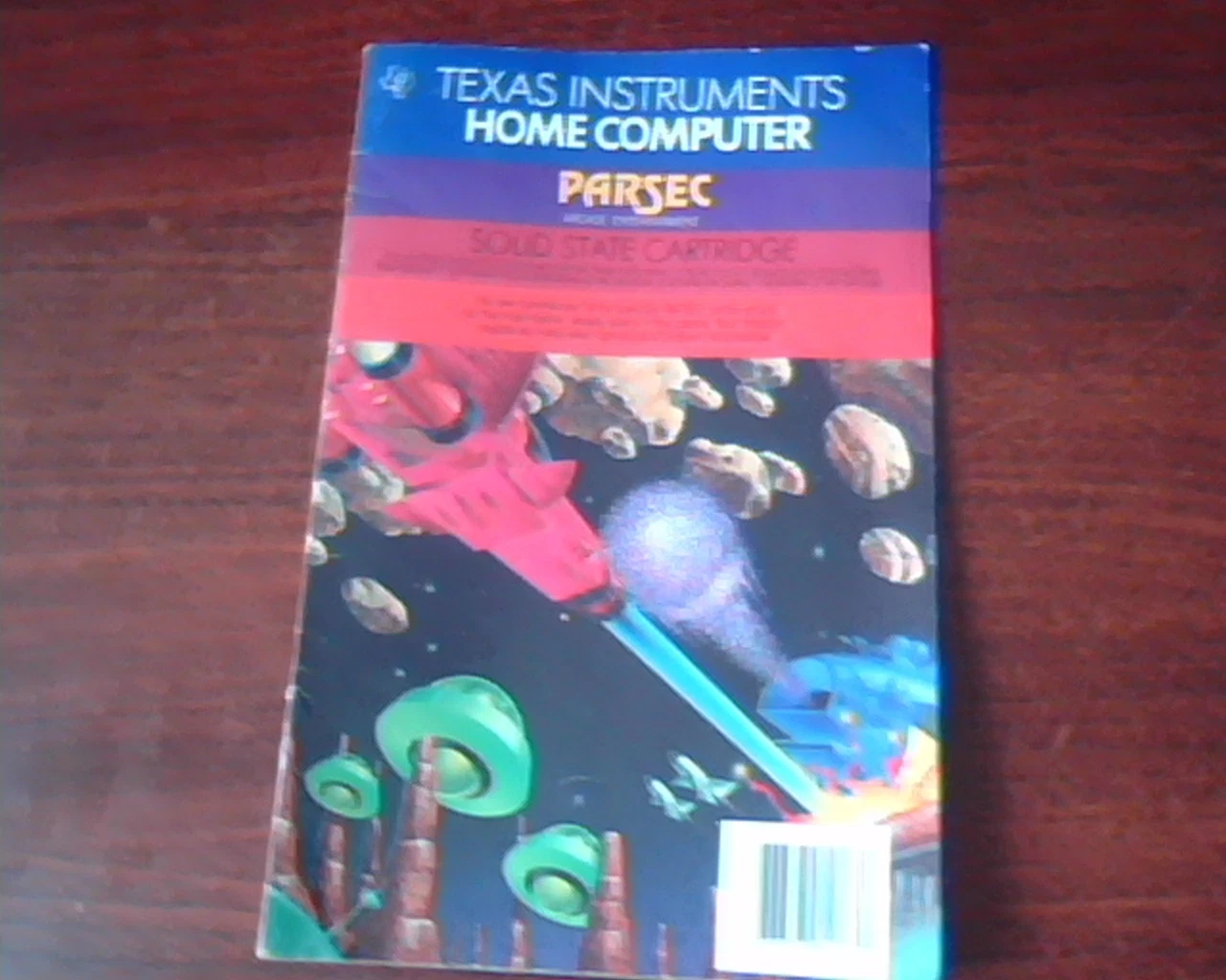 Texas Instruments Home Computer MANUAL Parsec Arcade Entertainment