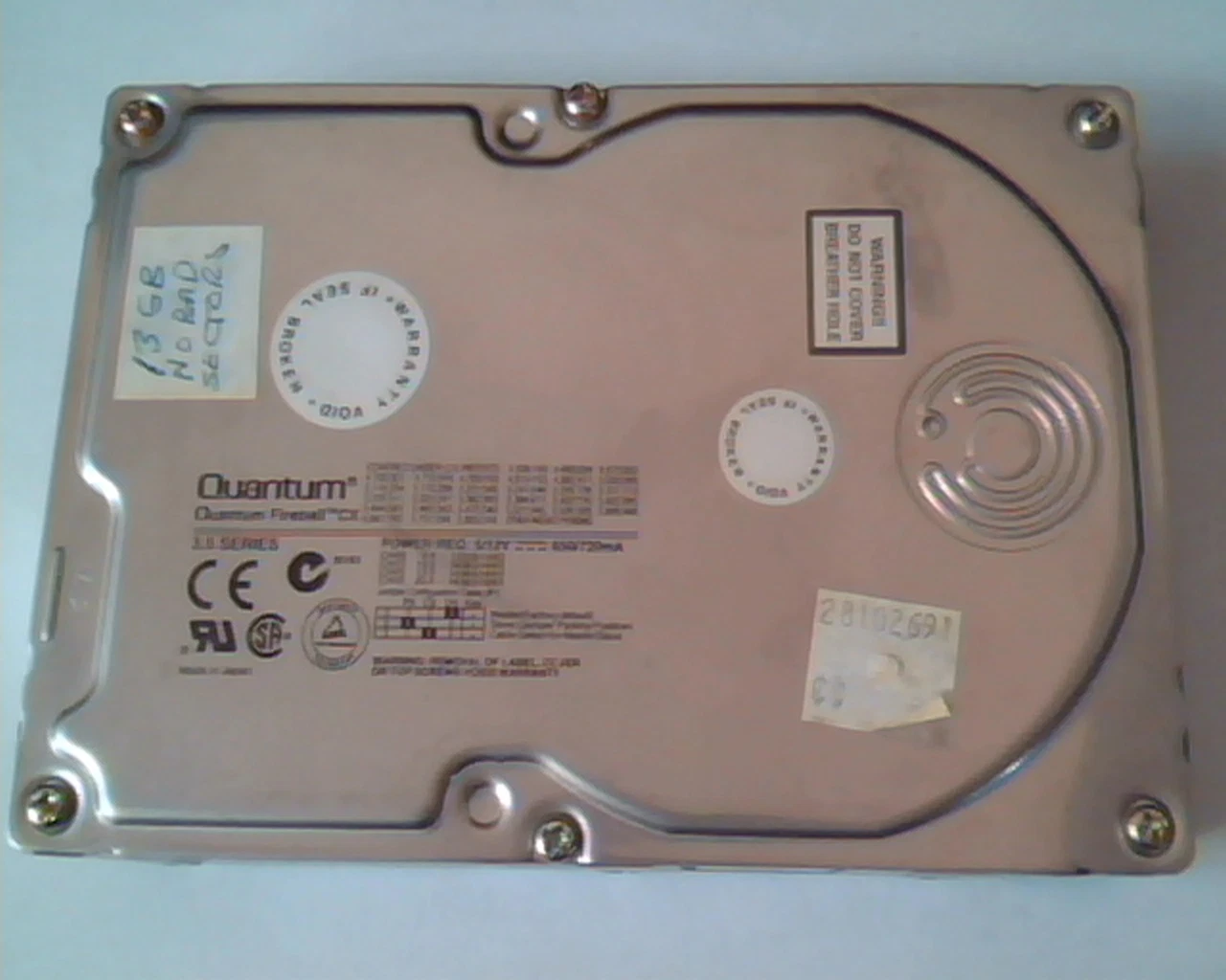 Hard Drive Disk IDE Quantum Fireball CX CX13A011 02-B 13.0AT ACXF 0B00 HDD